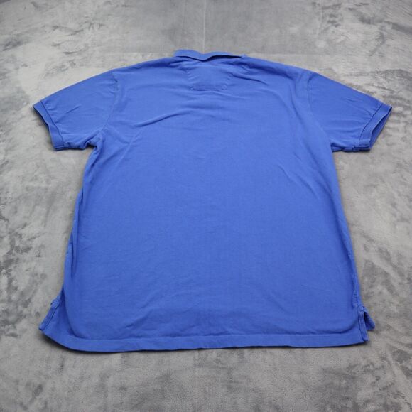 Nautica Shirt Mens L Blue Polo Short Sleeve Collared Button Cotton Embroidered - Picture 12 of 16